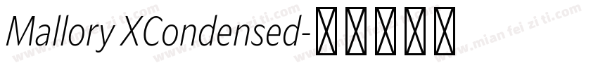Mallory XCondensed字体转换